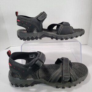Everest Womens 10 Black Hiking‎ Sandals Walking Rugged Ankle Strap Gorpcore